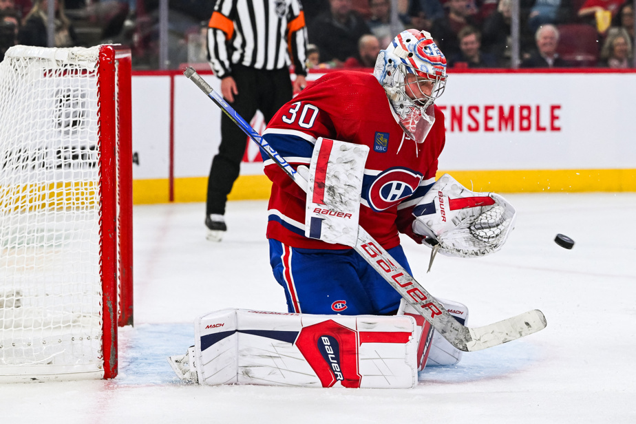 Cinq joueurs du Canadien, dont Cayden Primeau, sont absents de l&rsquo;entraînement