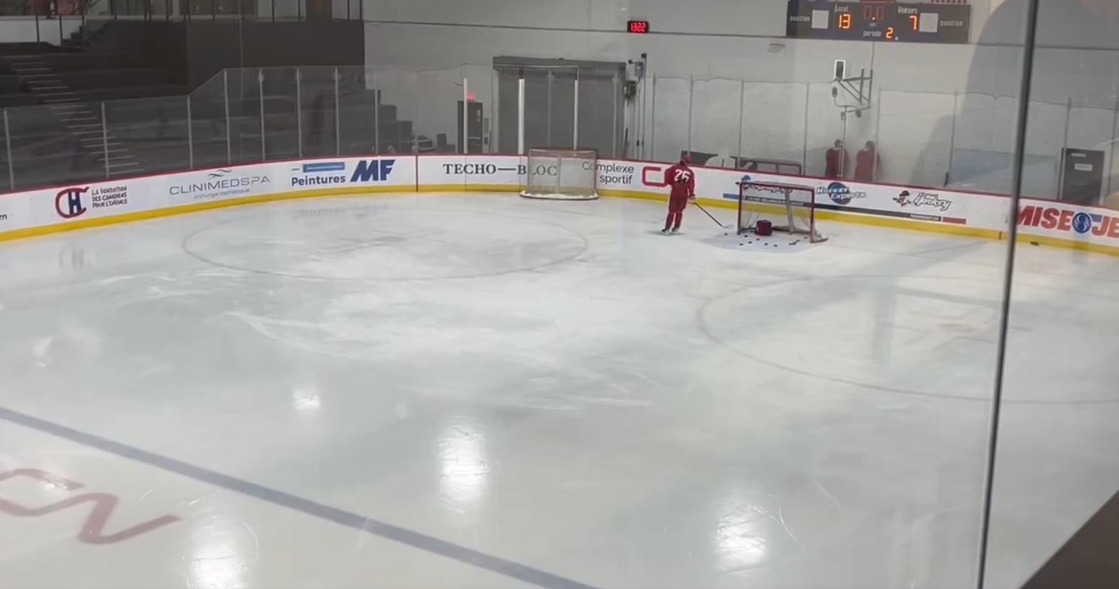 Le fils de Jeff Gorton s&rsquo;est entraîné au Complexe sportif à Brossard