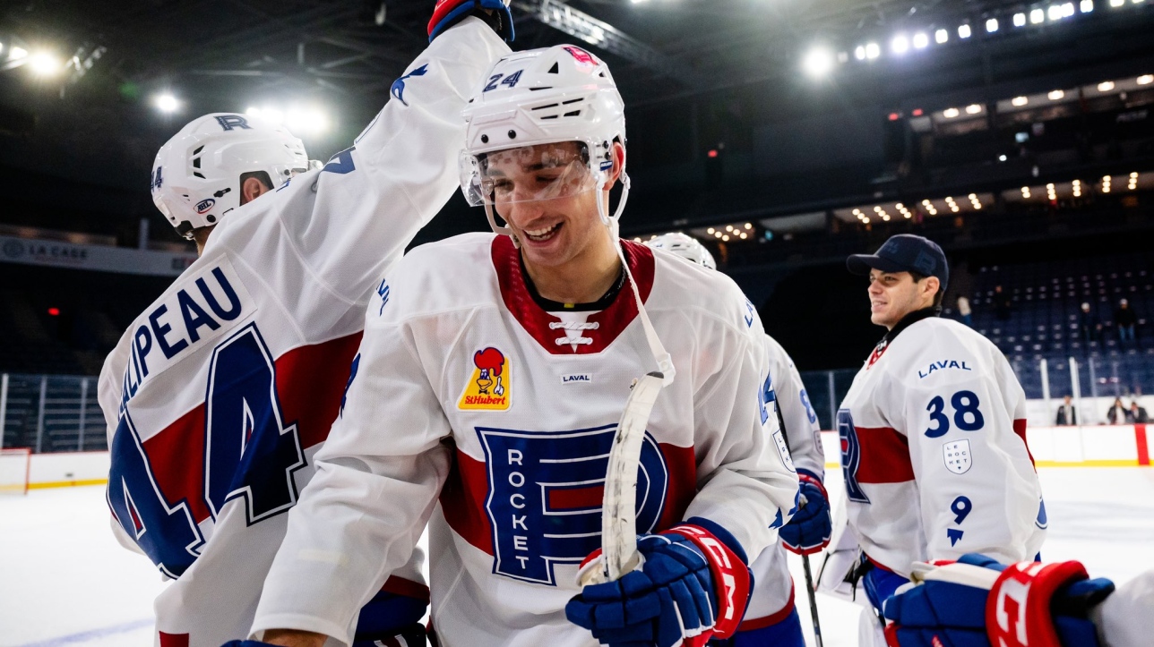 L&rsquo;espoir à la ligne bleue du Canadien Logan Mailloux se développe brillamment avec le Rocket de Rocket