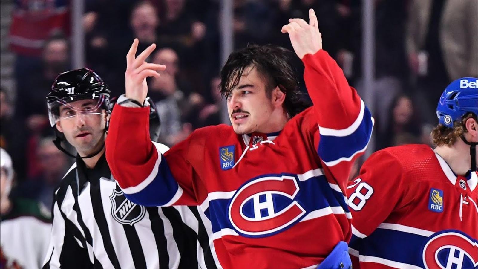 Le défenseur de l&rsquo;organisation du Canadien de Montréal Arber Xhekaj ne sera pas échangé précise Eric Engels de Sportsnet