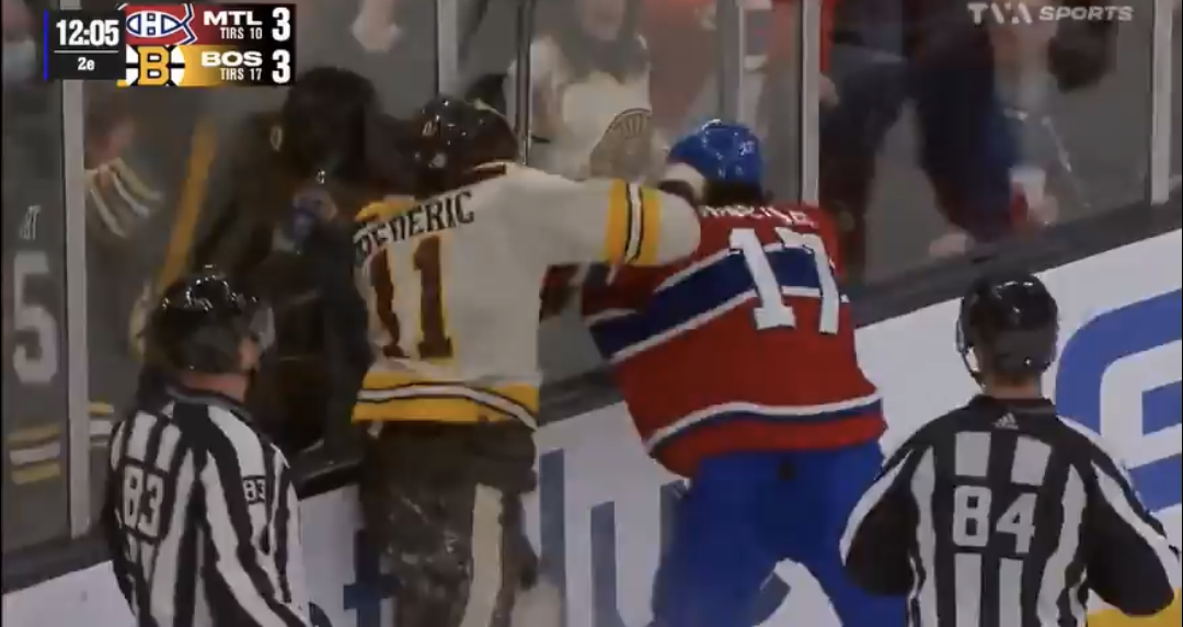 Josh Anderson s&rsquo;est battu contre Trent Frederic