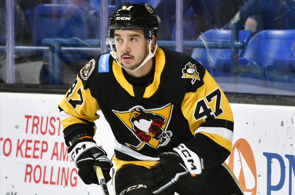 L&rsquo;ancien choix de cinquième ronde du Canadien en 2018, Samuel Houde, s&rsquo;épanouit dans l&rsquo;organisation des Penguins
