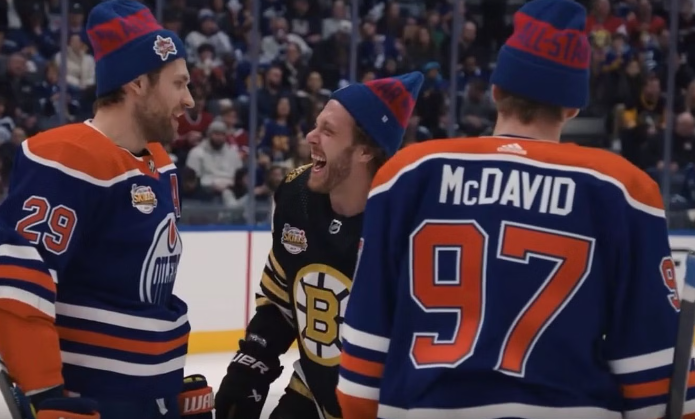 David Pastrnak courtise Leon Draisaitl sur le podcast Spittin&rsquo; Chiclets