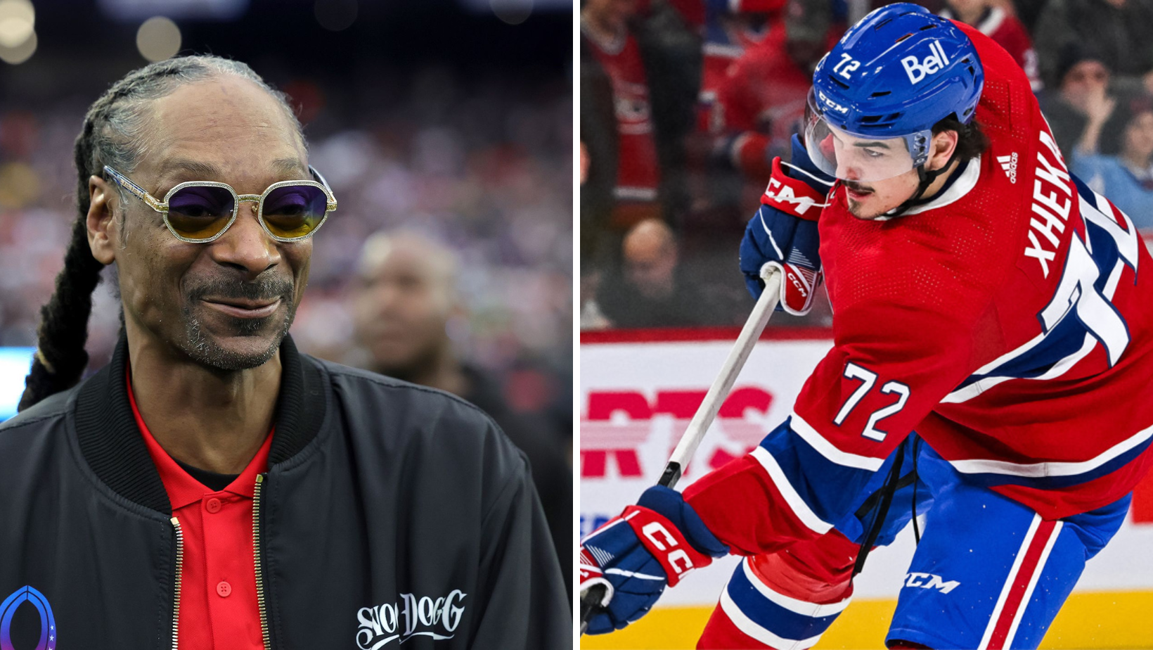 Snoop Dogg et Arber Xhekaj au Complexe CN de Brossard aujourd'hui