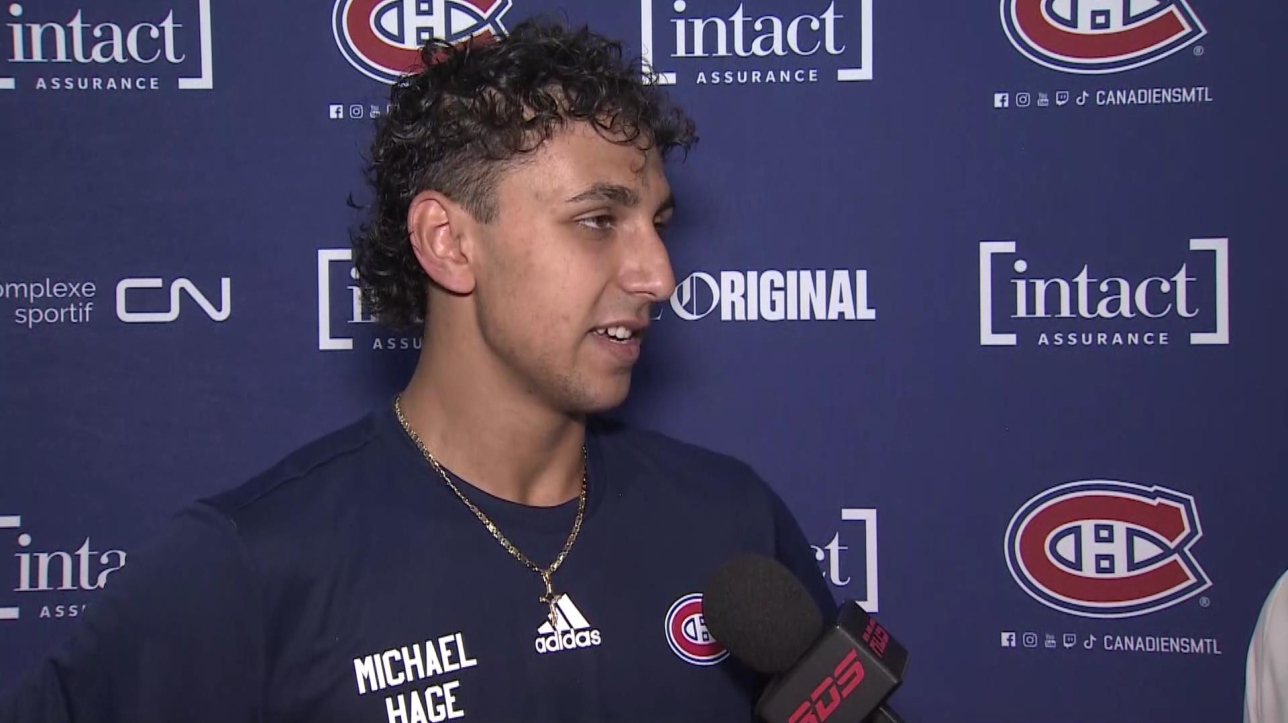 Le coup de patin de Michael Hage est aussi fluide que celui de Mike Matheson