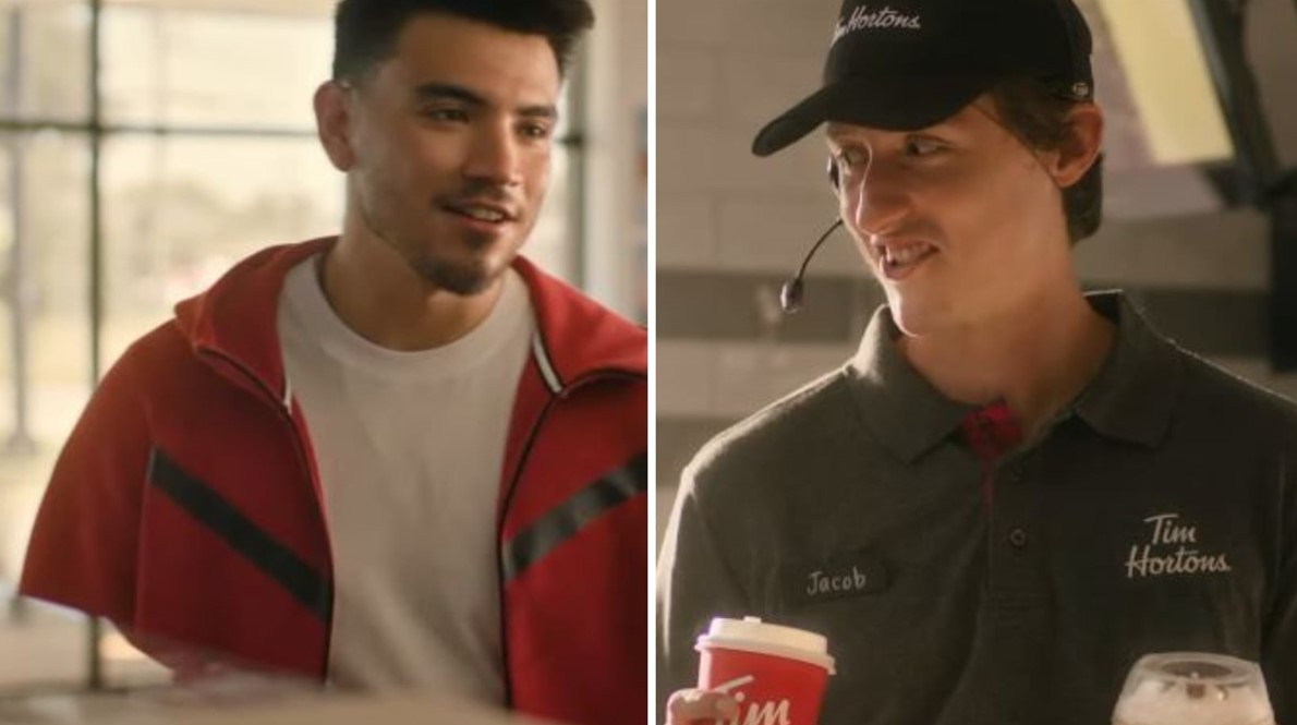 Nick Suzuki partage l&rsquo;écran avec Chantal Machabée dans une nouvelle publicité de Tim Horton&rsquo;s