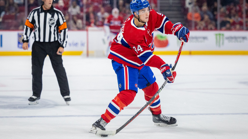 Logan Mailloux change de numéro avec le Canadien au Rookie showcase de la LNH
