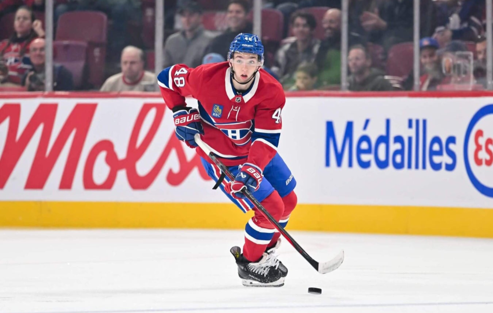 Lane Hutson est nommé recrue du mois de décembre dans la LNH